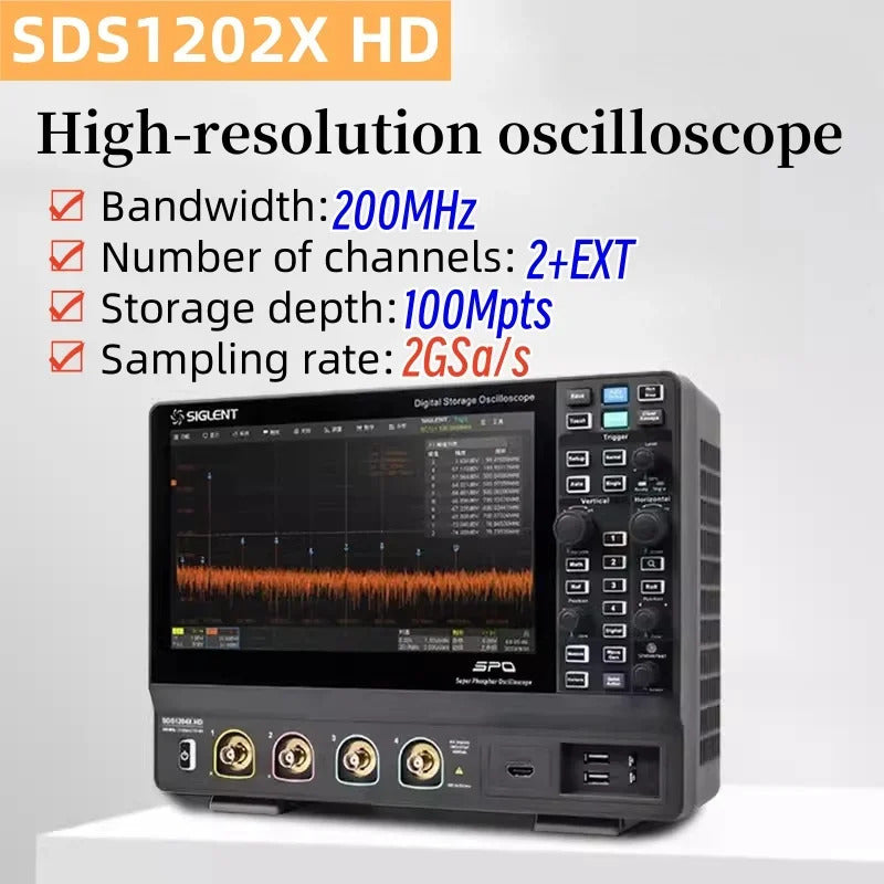 SIGLENT High resolution digital oscilloscope SDS1072X/1074X/1102X/1204X HD high-definition touch
