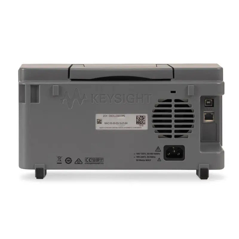 Keysight Bandwidth 50 MHz 2 analog channels 100000 waveform refresh rate EDUX1052A oscilloscope