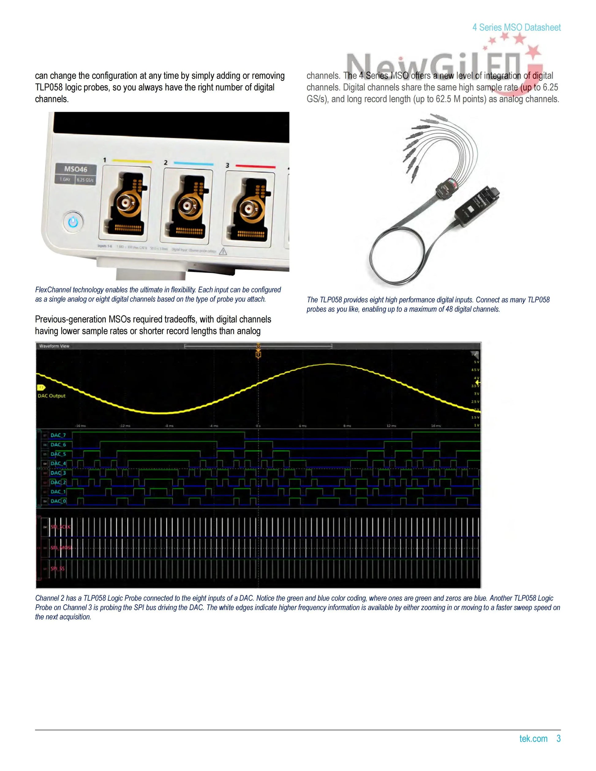 Tektronix MSO44 Oscilloscope, MSO44 4-BW-200, MSO44 4-BW-350, MSO44 4-BW-500, MSO44 4-BW-1000, MSO44 4-BW-1500, Bandwidth 1.5GHz