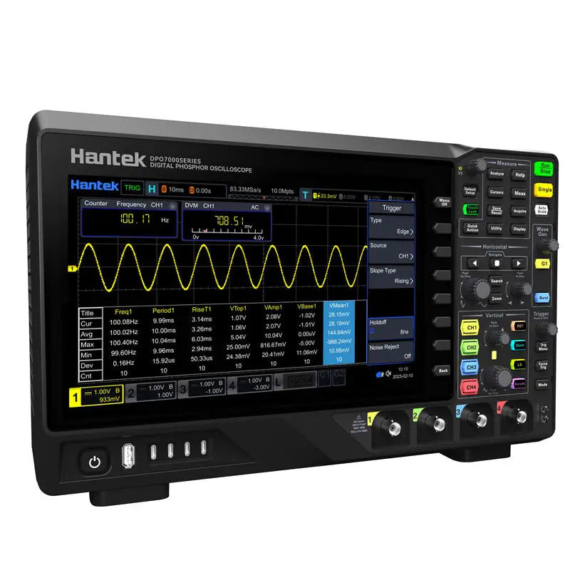 Hantek bandwidth 200MHz 4-channel oscilloscope, 2GSa/s sample rate, DPO7204 oscilloscope