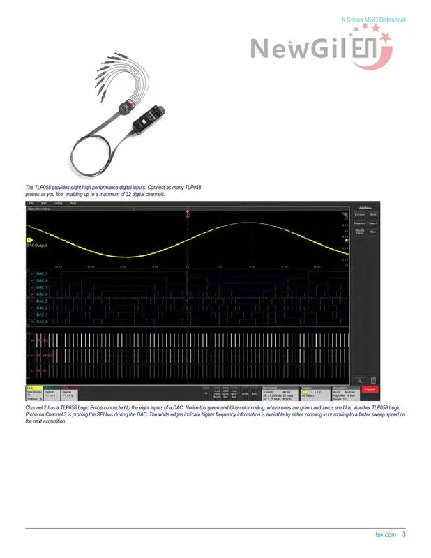 Tektronix MSO64B MSO66B MSO68B 6-BW-1000 1 GHz 10GHz , 4 6 8 Channel, Up to 50 GS/s Mixed Signal Oscilloscope