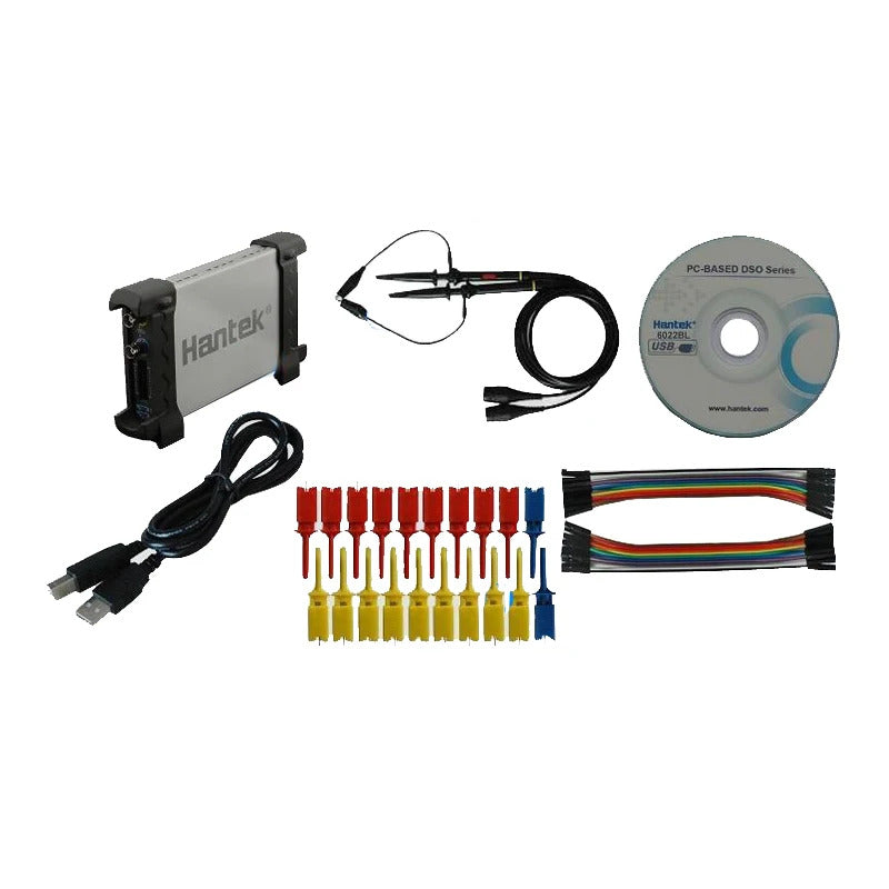 Hantek 6022BL PC USB Oscilloscope Analog Virtual Oscilloscope 16 Channel Logic Analyzer Bandwidth 20M 48MS/s