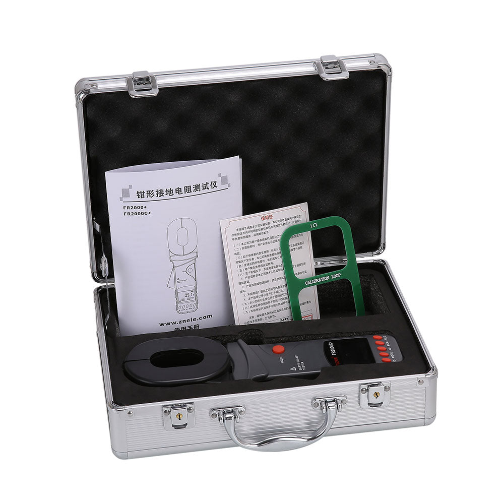 FR2000C  Multifunction Ground Earth Resistance Meter  0-1200Ω Current Tester 0.00mA-20A Loop Non Contact Detecter 300 Group Save