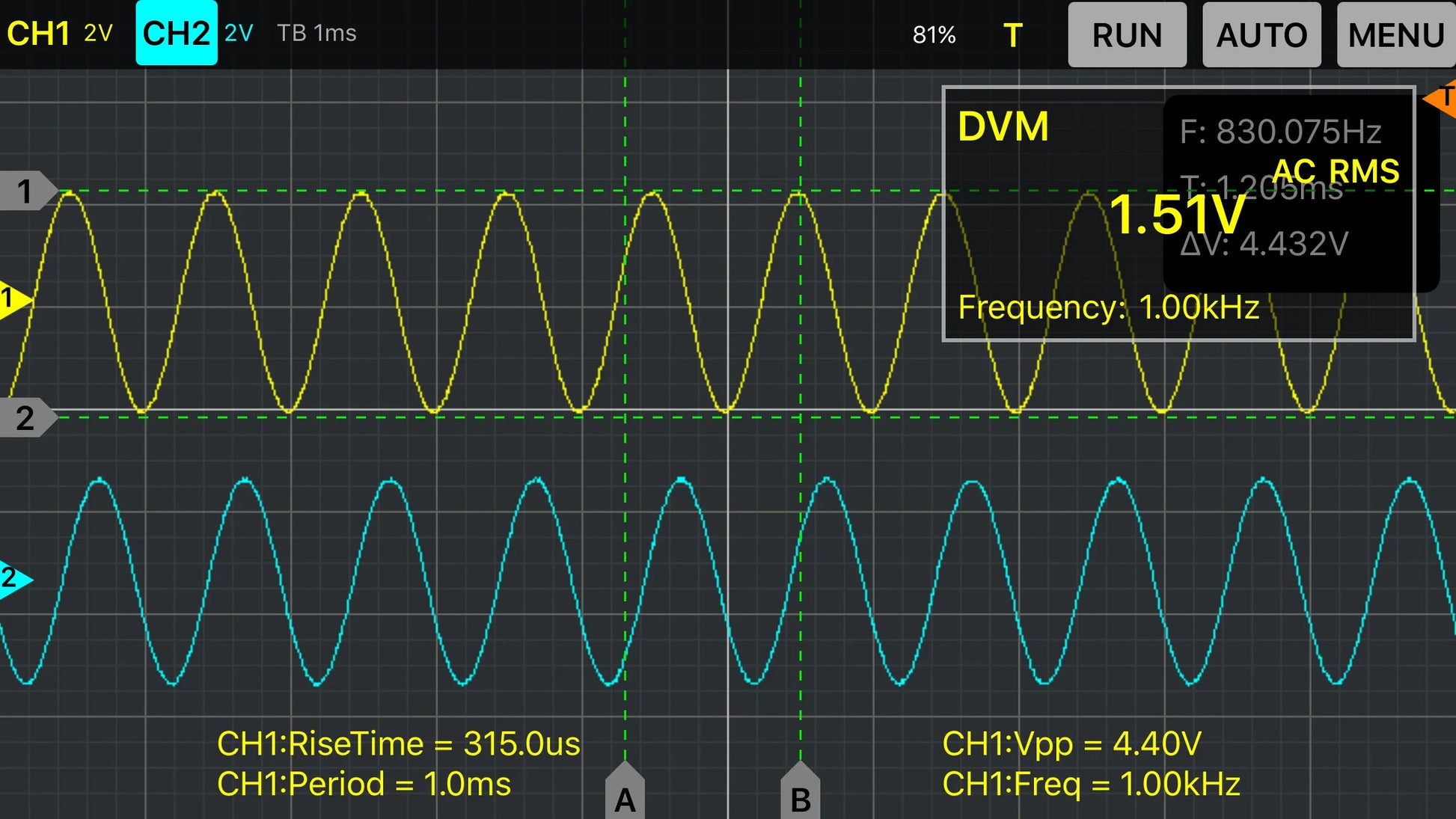 Hantek Digital Oscilloscope 2CH iDSO1070A USB iPhone/ippa-d/Android/Windows Osciloscopio Portatil With WIFI