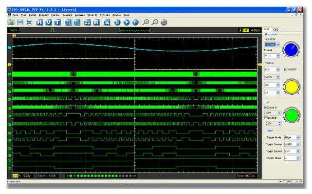 Hantek High Accuracy USB/PC Oscilloscope Hantek DSO3064/A 4 Channel virtual Diagnostic Oscilloscope Digital Vehicle Maintenance