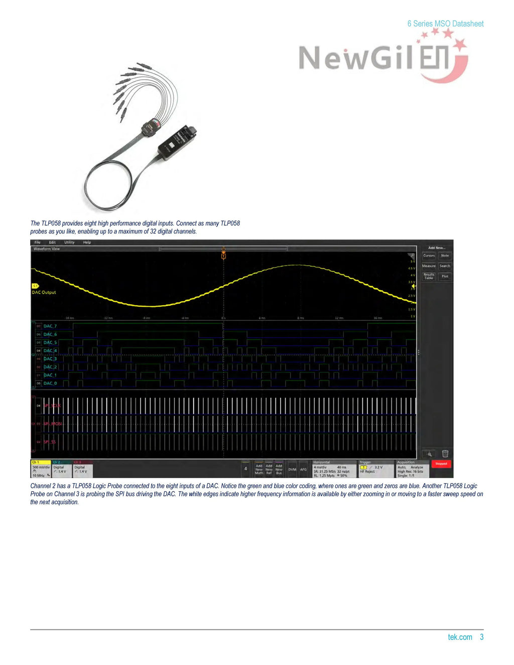 Tektronix MSO64B MSO66B MSO68B 6-BW-1000 1 GHz 10GHz , 4 6 8 Channel, Up to 50 GS/s Mixed Signal Oscilloscope