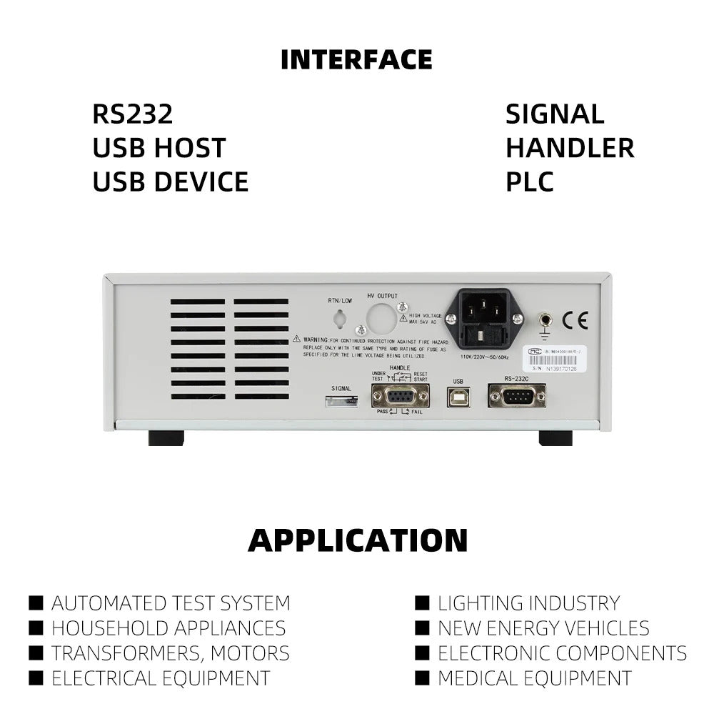 Tonghui TH9310 Hipot Tester Withstanding Voltage Tester AC&DC, TH9310B AC Type TH9320