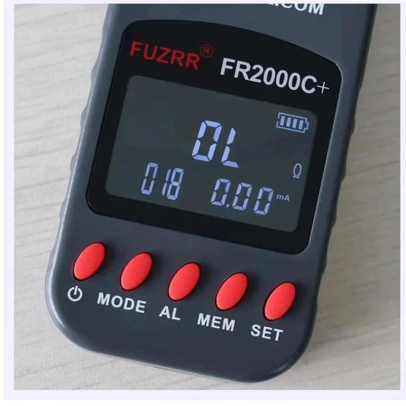 FR2000C  Multifunction Ground Earth Resistance Meter  0-1200Ω Current Tester 0.00mA-20A Loop Non Contact Detecter 300 Group Save